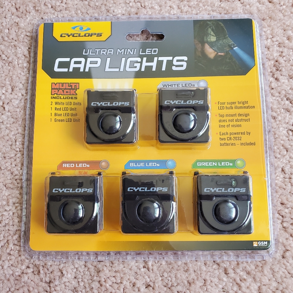 Cyclops Ultra Mini LED Cap Lights 5 Pack